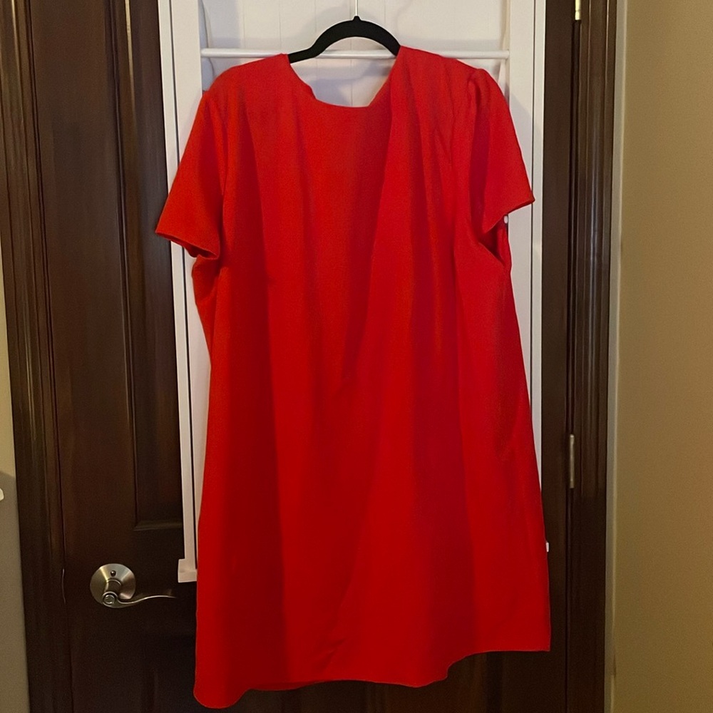 New with tags red dress with keyhole back